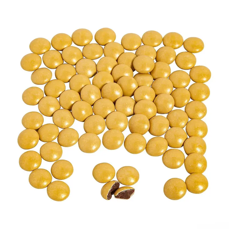 Milk Chocolate Gems - Gold: 2LB Bag