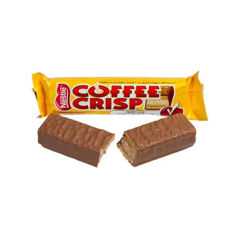 Nestle Coffee Crisp Candy Bars: 24-Piece Box