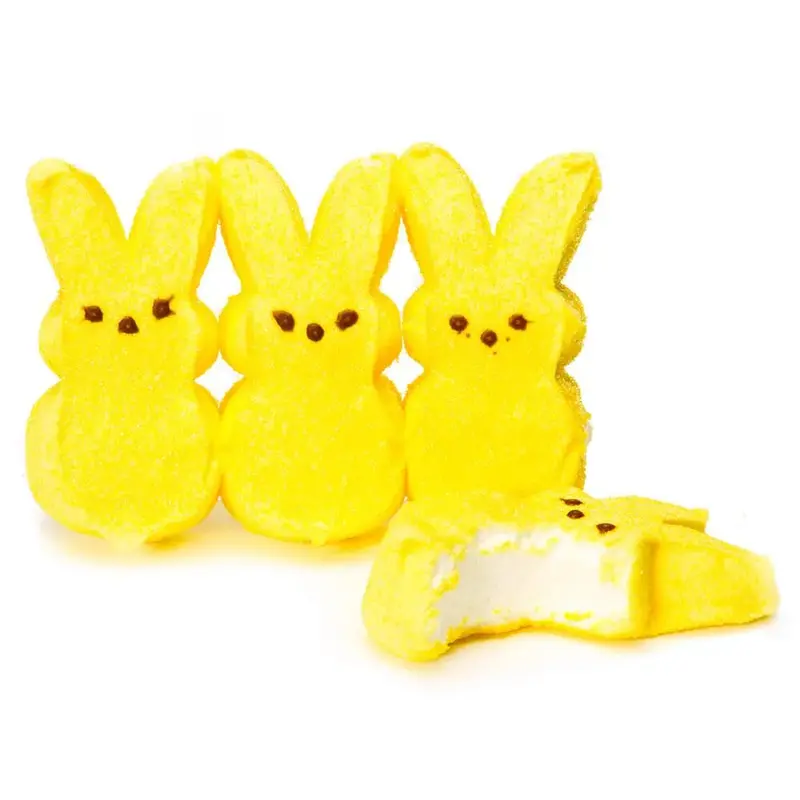 Peeps Marshmallow Candy Bunnies - Yellow: 12-Piece Pack