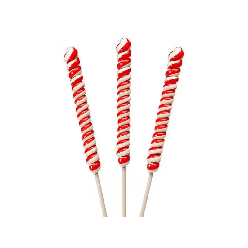 Peppermint 2-Ounce Twister Lollipops: 15-Piece Box