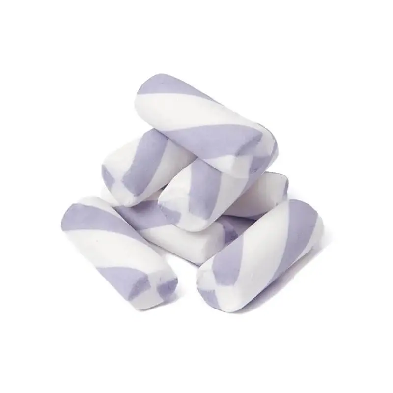 Puffy Poles Jumbo Marshmallow Twists - Grape: 1KG Bag
