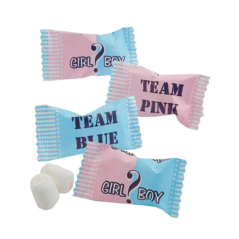 Team Pink & Team Blue Wrapped Butter Mint Creams: 108-Piece Bag