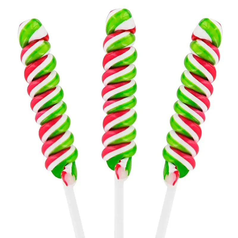 Tesla's Tiny Twist Pops - Christmas Peppermint: 48-Piece Jar