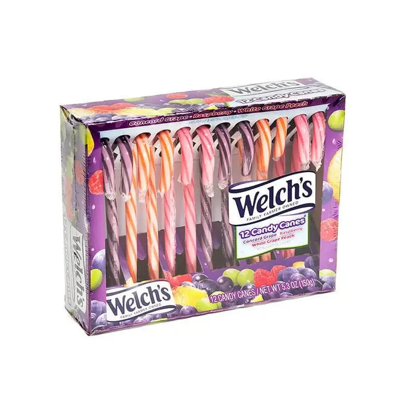 Welch's Candy Canes: 12-Piece Box