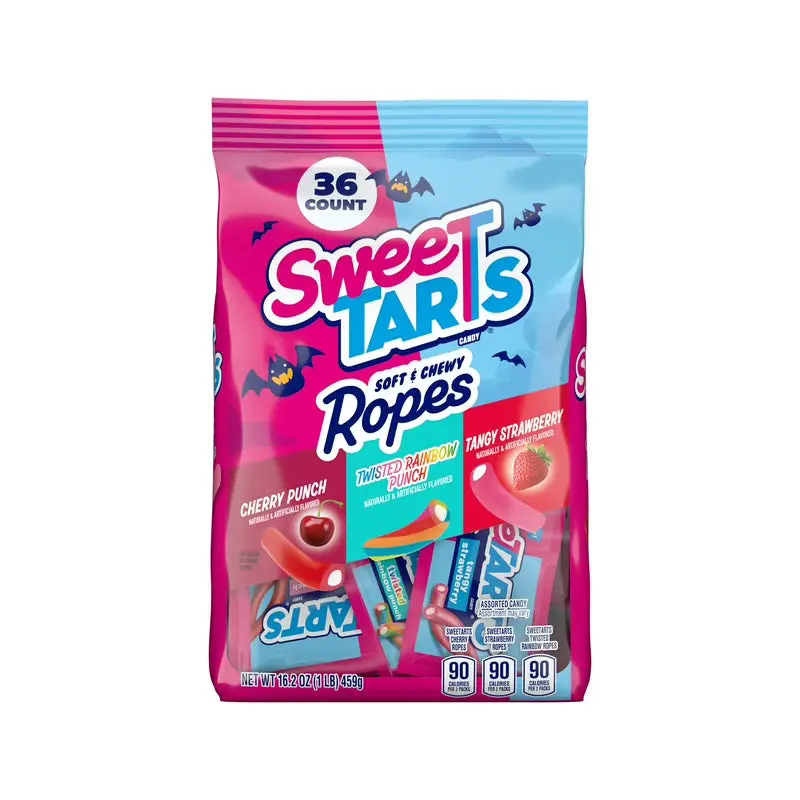 Halloween SweeTarts Ropes Candy Snack Size Packs: 36-Piece Bag