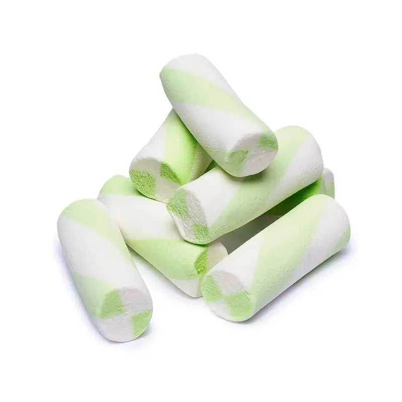 Puffy Poles Jumbo Marshmallow Twists - Apple: 1KG Bag