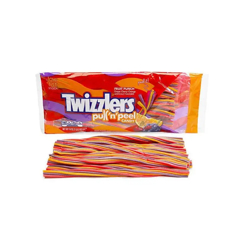 Twizzlers Fruit Punch Pull-n-Peel Licorice Twists: 19-Ounce Bag