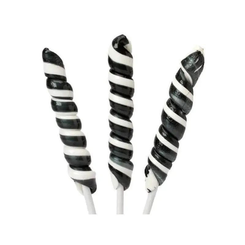 Unicorn Pops Twist Suckers - Black: 24-Piece Jar