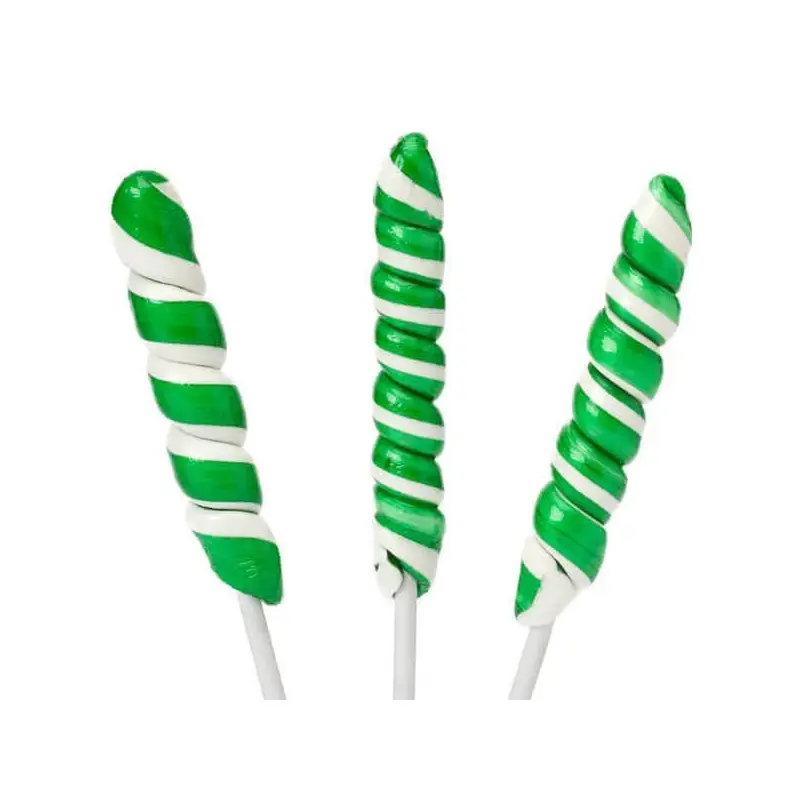 Unicorn Pops Twist Suckers - Green: 24-Piece Jar