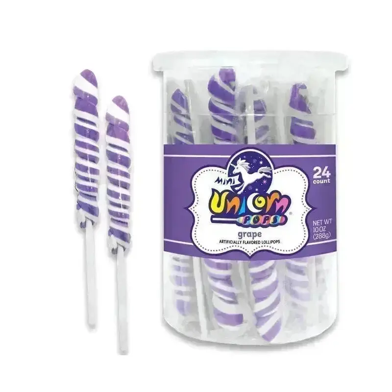 Unicorn Pops Twist Suckers - Lavender: 24-Piece Jar