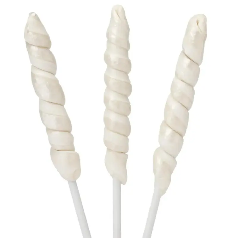 Unicorn Pops Twist Suckers - White: 24-Piece Jar