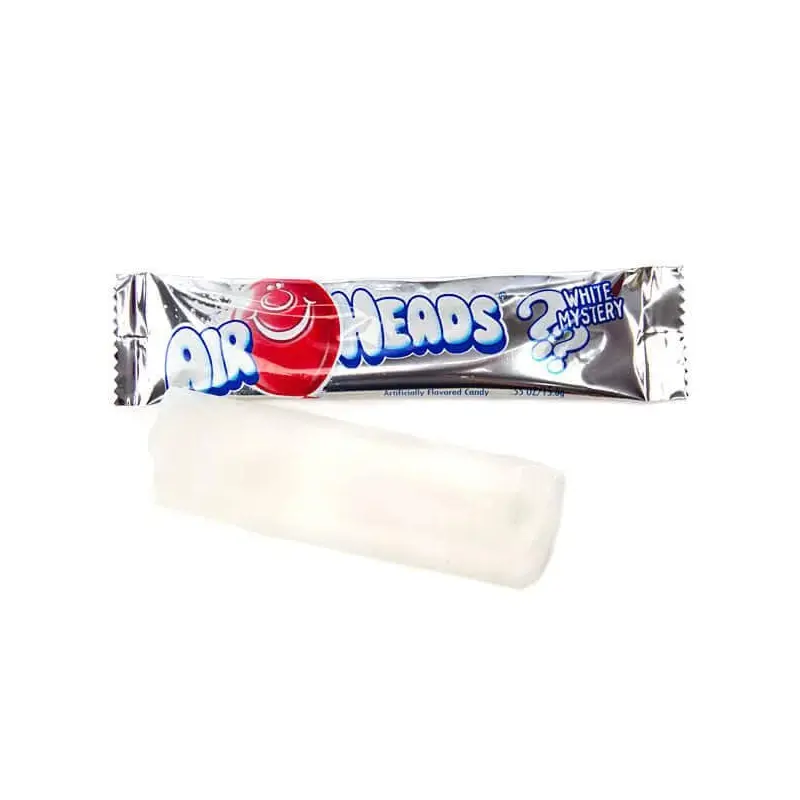 AirHeads Taffy Candy Bars - White Mystery: 36-Piece Box
