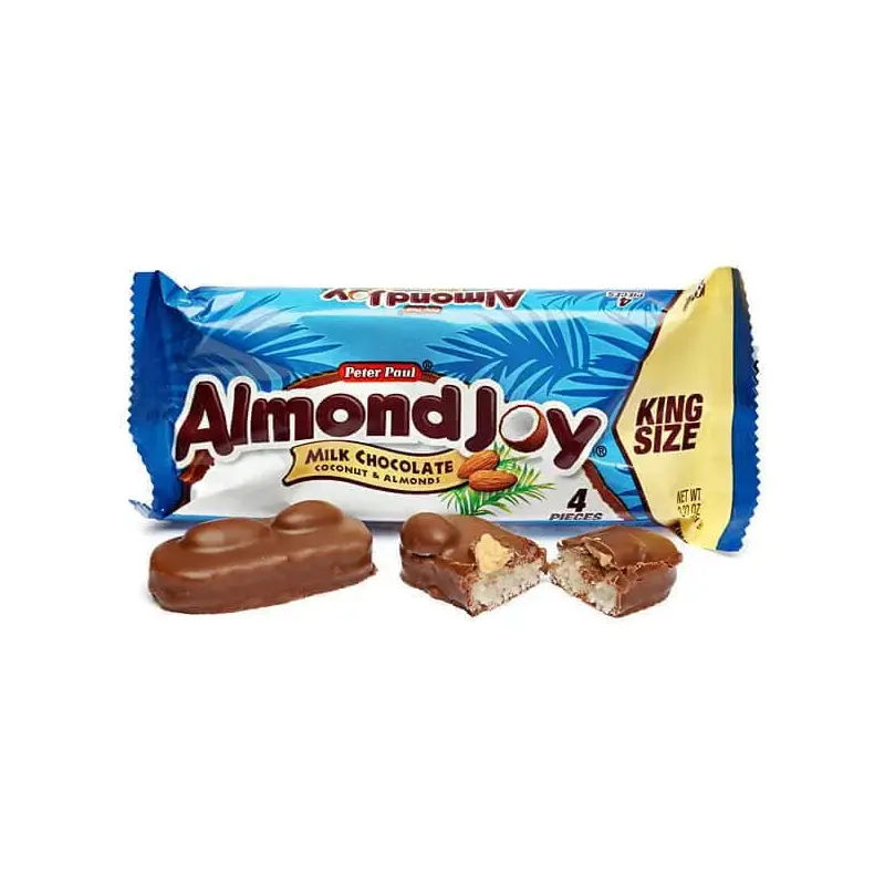 Almond Joy King Size Candy Bars: 18-Piece Box