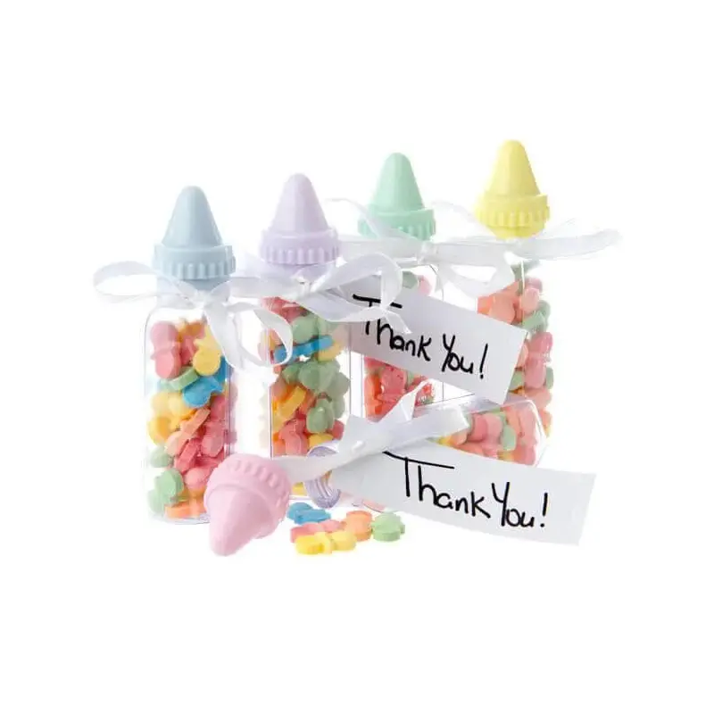 Baby Bottles Plastic Favor Kits: 24-Piece Tub