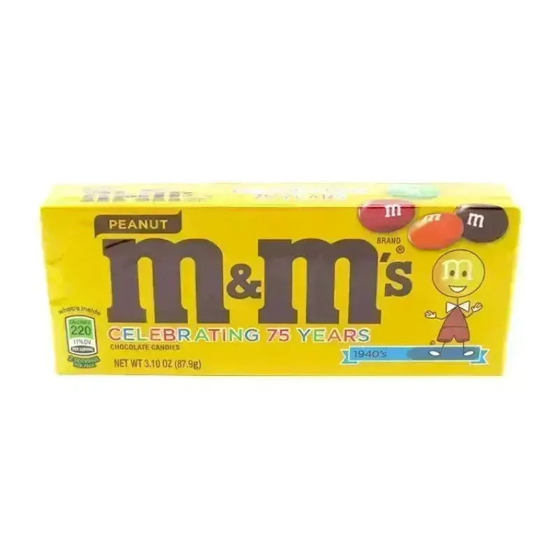 M&M's Peanut Theater Box Candy Packs: 12-Piece Case