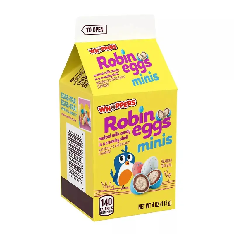 Mini Whoppers Easter Robin Eggs Candy: 4-Ounce Carton