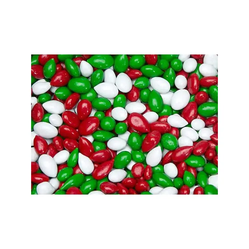 Sunbursts Chocolate Sunflower Seeds - Christmas Colors Assortment: 1LB Bag