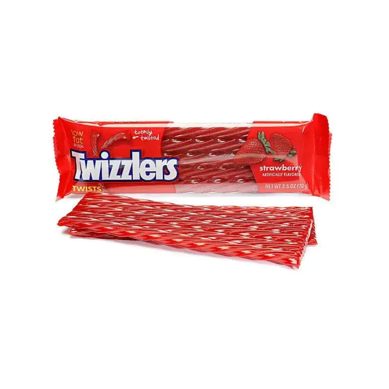 Twizzlers Strawberry Twists Candy Packs: 18-Piece Box