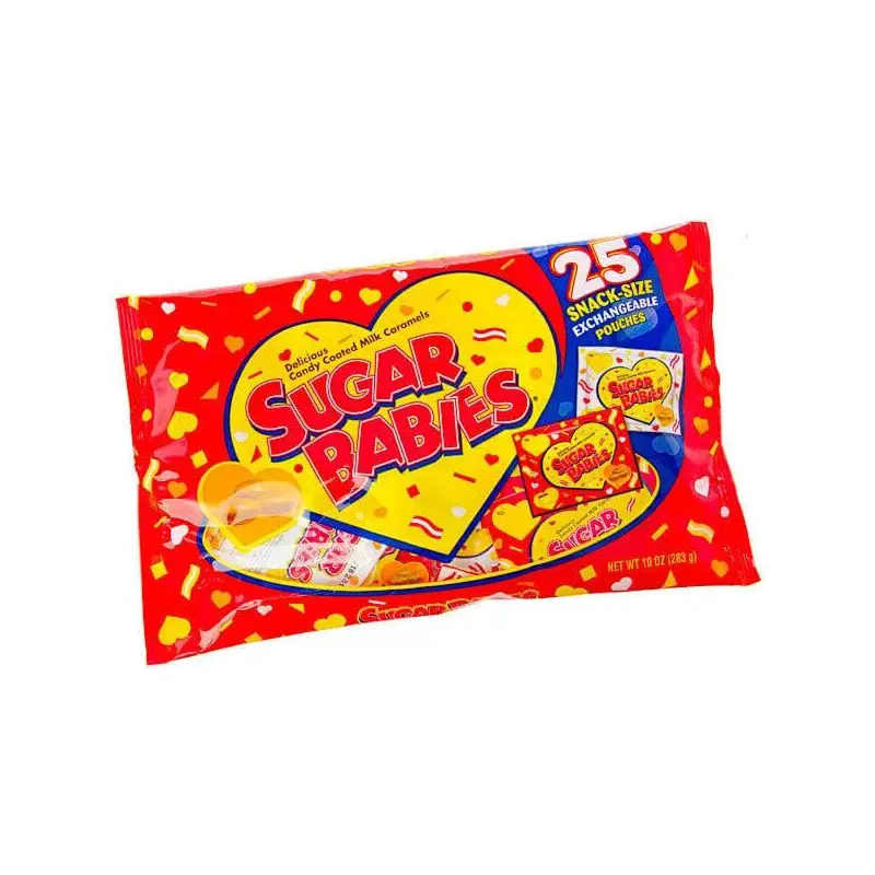 Valentine Sugar Babies Snack Size Packs: 25-Piece Bag