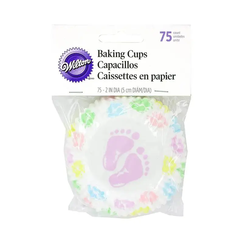 Wilton Baby Feet Baking Cup Liners: 75-Piece Bag