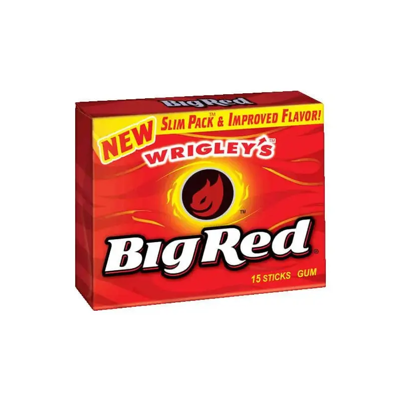 Wrigley's Big Red Gum 15CT Packs: 10-Piece Box