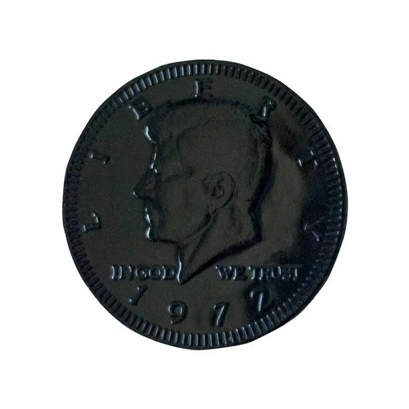 Black Foiled Milk Chocolate Coins: 1LB Bag