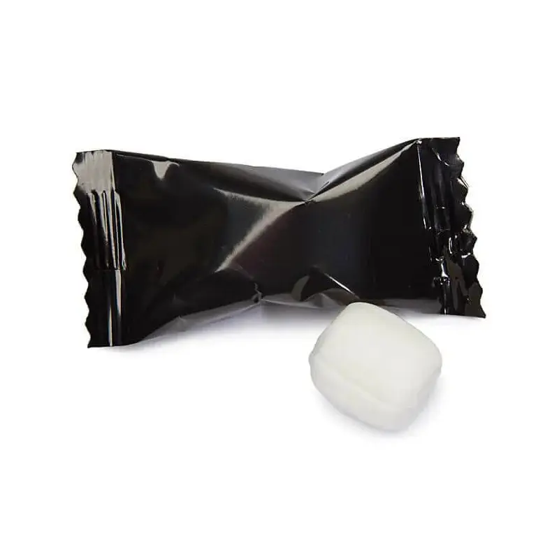 Black Wrapped Butter Mint Creams: 108-Piece Bag