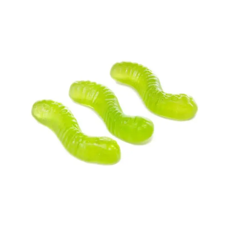 Gummy Inch Worms - Apple: 5LB Bag