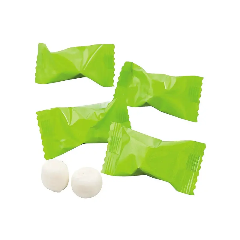 Lime Green Wrapped Butter Mint Creams: 108-Piece Bag