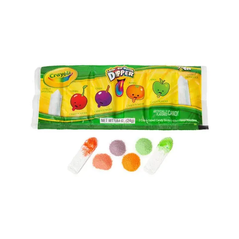 Bee International Color Your Mouth Candy Dippers: 12-Piece Display