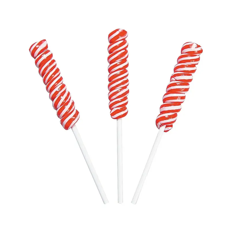 Mini Red Twisty Pops - Watermelon: 24-Piece Bag