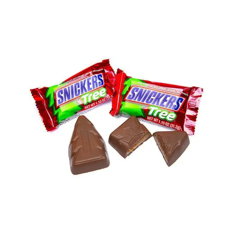 Snickers Christmas Tree Candy Bars: 24-Piece Box