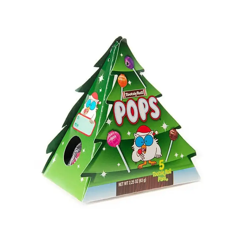 Tootsie Pops Christmas Tree Packs: 12-Piece Display