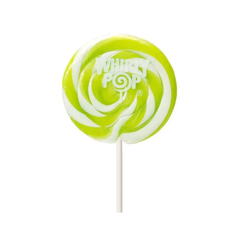 Whirly Pop 1.5-Ounce Swirl Suckers - Bright Green: 24-Piece Display