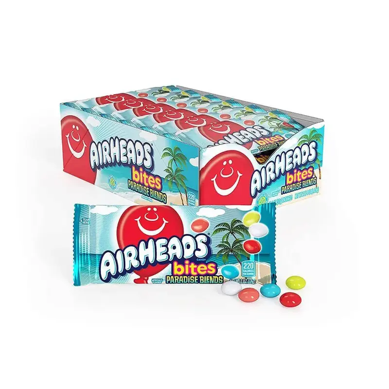 AirHeads Bites Candy Packs - Paradise Blend: 18-Piece Box