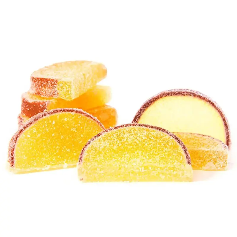 Candy Fruit Jell Slices - Pineapple: 5LB Box