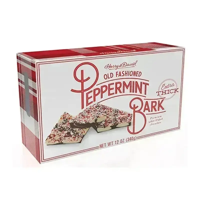 Harry and David Peppermint Bark 12-Ounce Box: 6CT Case