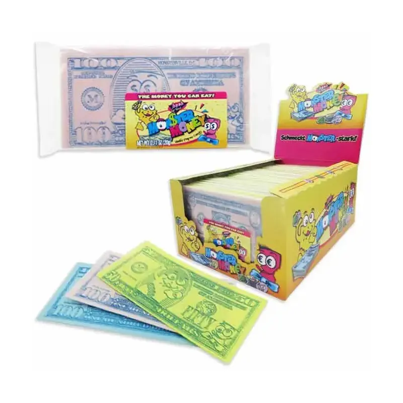 Monster Money Edible Paper Candy Bills 8-Packs: 36-Piece Box