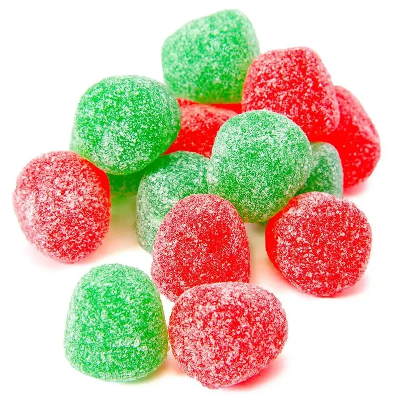 Red and Green Christmas Spiced Gumdrops Candy: 15LB Bag