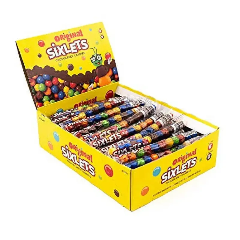 Sixlets Candy Tubes: 72-Piece Box