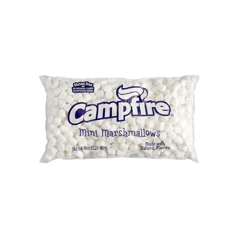 Campfire Mini Marshmallows Packs - White: 12LB Case