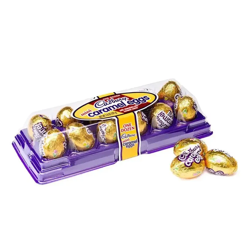 Mini Cadbury Caramel Filled Milk Chocolate Eggs: 12-Piece Tray
