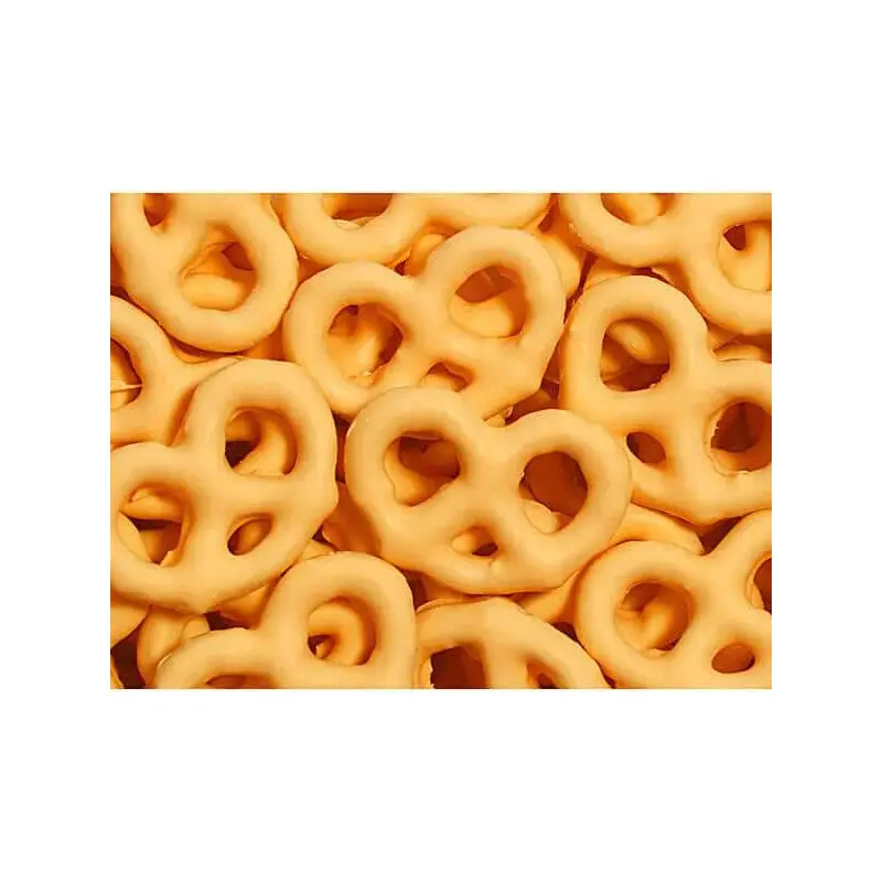 Orange Yogurt Covered Mini Pretzels: 1LB Bag