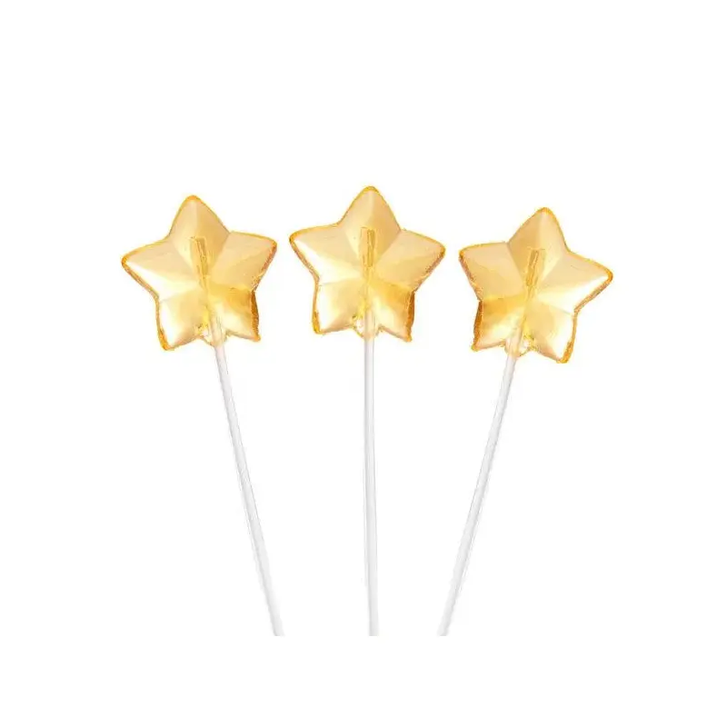 Twinkle Candy Star Lollipops - Orange: 120-Piece Bag