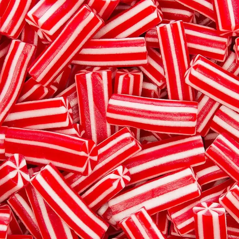 Vidal Mini Licorice Candy Canes: 2KG Bag
