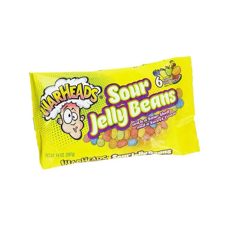 WarHeads Sour Jelly Beans: 14-Ounce Bag