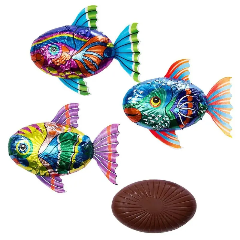 Foiled Milk Chocolate Tropical Fish: 36-Piece Display