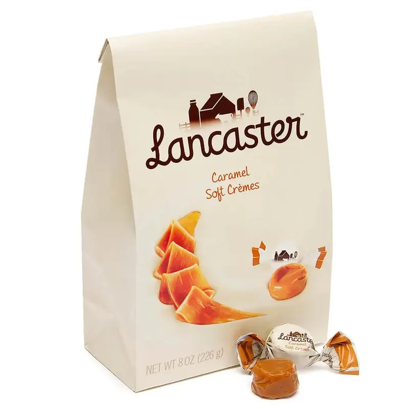 Lancaster Caramel Soft Cremes Candy: 8-Ounce Bag