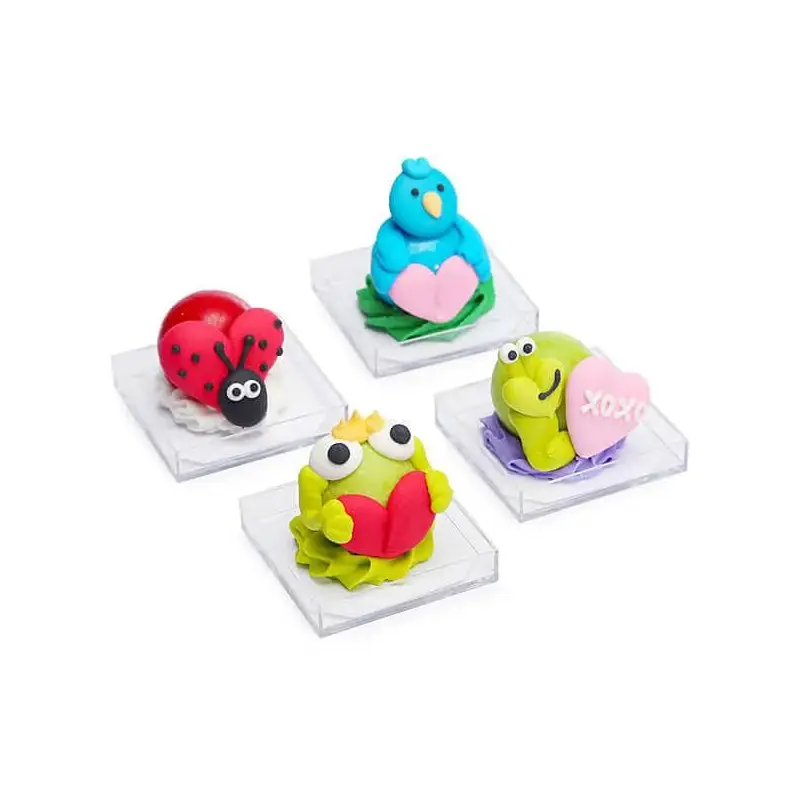 Valentine Bubblegum Buddies Candy Packs: 24-Piece Box