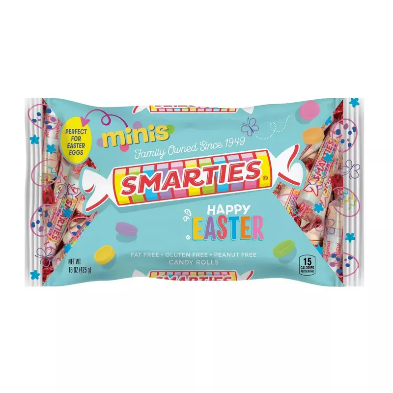 Easter Smarties Candy Rolls: 90-Piece Bag